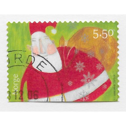 NORWAY 2003 SANTA CLAUS SACK PRESENTS CHRISTMAS 2003 XMAS 5.50Kr USED