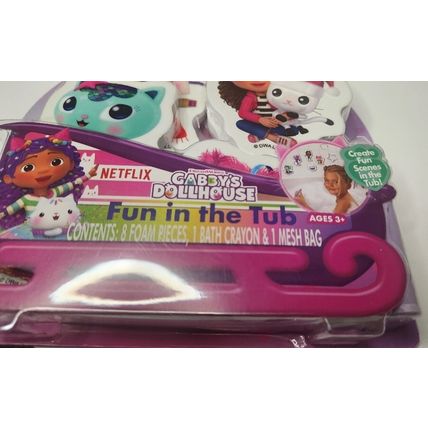 Netflix Dreamworks Gabby's Dollhouse Fun In The Tub Foam Crayon Mesh Bag Pcs KR