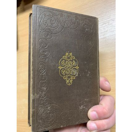 c1853 "COMPANION FOR LEISURE HOURS" ILLUSTRATED POETRY ANTIQUE BOOK (P3)