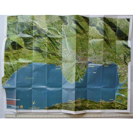 1999 Hallwag Top Swiss Esplorazione Map No. 7 Locarno Ascona