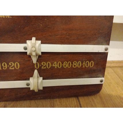 Vintage John Bennett & Co Billiard Snooker London Wooden score board scorer