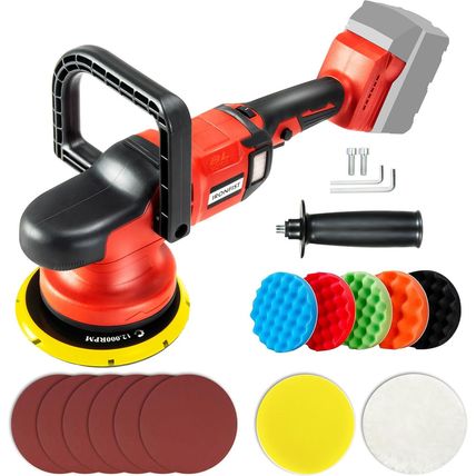 IRONFIST Cordless Orbital Polisher Compatible with Milwaukee M18 Battery, Car Po
