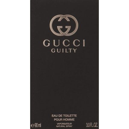 Gucci Guilty by Gucci for Men Eau De Toilette Spray, 3 Fl Oz (Pack of 1)