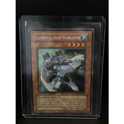 Elemental Hero Bubbleman - EHC1-EN003 - Secret Rare - Limited Edition Elemental
