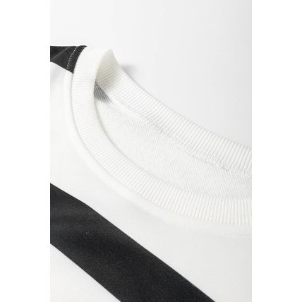 Black Stripe Drop Shoulder Pullover and Jogger Pants Set