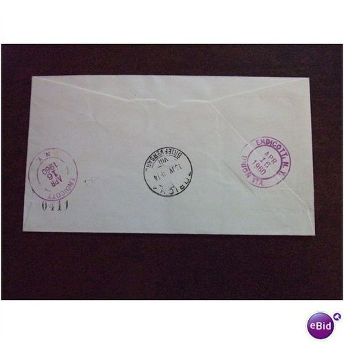 1960 Vatican City Pope Pius X Relics Registered Air FDC