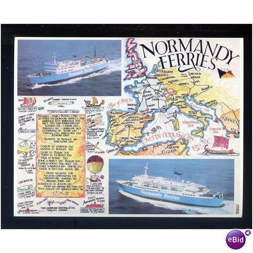 FAGA Postcard "NORMANDY FERRIES" Dover-Boulogne
