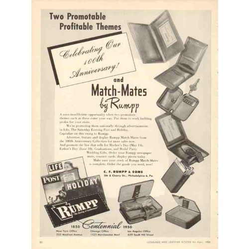 c f rumpp sons 1950 two promotable profitable themes vintage ad