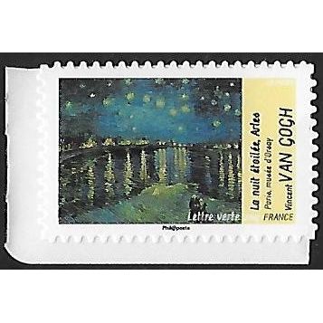France SG 5355: 20 g. lettre verte mult. La Nuit Étoilée (Vincent van Gogh).