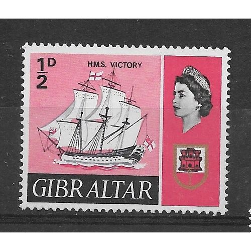 Gibraltar.SG200 1/2d H.M.S. Victory.Mounted Mint.Oct18