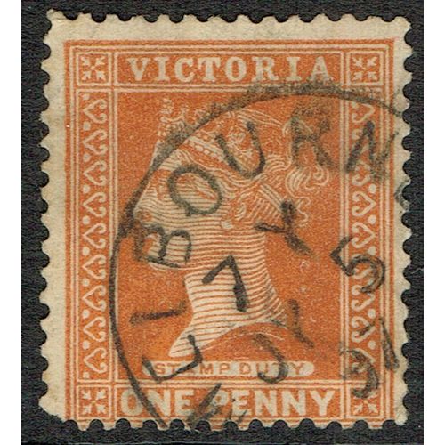 Victoria 1886 1d Brown Red SG313c FU