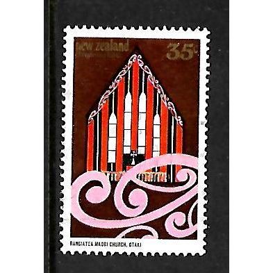 NEW ZEALAND 1982 CHRISTMAS 35c RANGIATEA MAORI CHURCH SG 1275 FINE USED