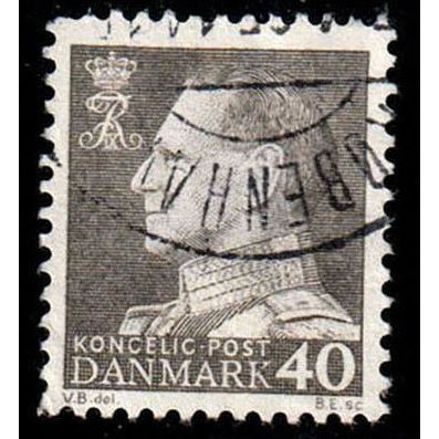 Denmark 1961 King Frederick IX 40 Øre Used Stamp