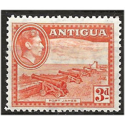 Antigua 1938 SG103 3d Orange Mounted Mint . ..
