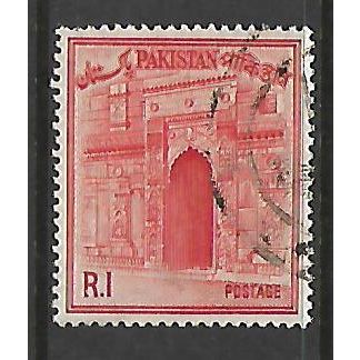 PAKISTAN 1963 1R VERMILION CHOTA SONA MASJID GATEWAY SG 204 FINE USED#