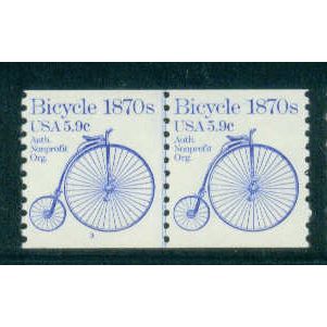 1901 5.9c Bicycle Fine MNH Dry Gum CNP Left 3 W0115