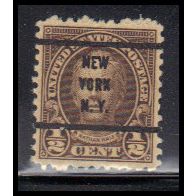 Used 653 1/2c Nathan Hale Almost Very Fine PreCnx KA8354