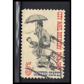 Used 1238 5c City Mail Fine KA7525