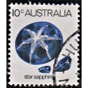 AUSTRALIA, 1974 10c Star Sapphire, SG 552a (Scott #562), used