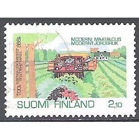 Finland 1992 Michel 1180 O Cote (2013) 0.45 Euro Moissonneuse-batteuse