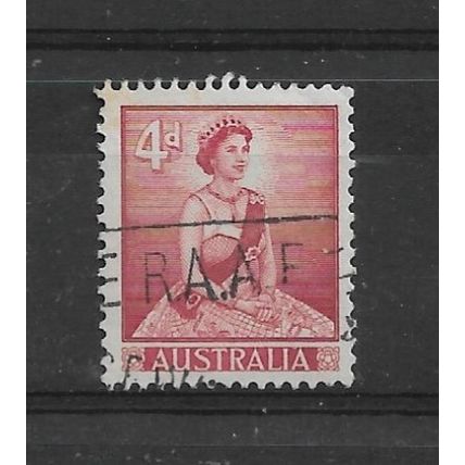 Australia.SG313 4d Queen Elizabeth II (Carmine-Lake).Fine Used.Jan22b