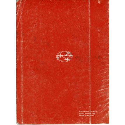 Subaru 1800 4WD MV Engine And Body Service Manual Supplement 1980 G119DEA PDF