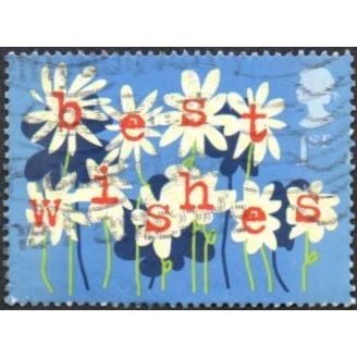 2002 "Ocassions" Greetings Stamps 1st Val, Flowers, Best Wishes. Very Fine Used.