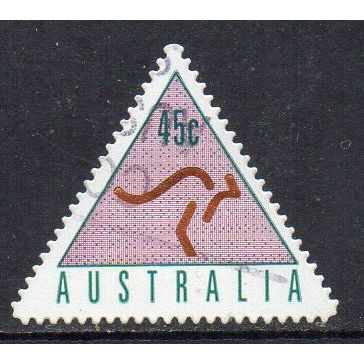 Australia 1994 Advance Bank ATM Triangular Stamps - Pink 45c Used