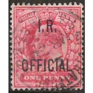 1902 O21 1d Scarlet Inland Revenue Official Very Fine Used ..