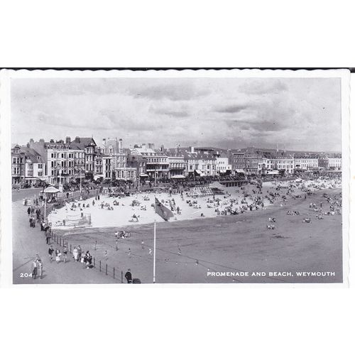 Promenade and Beach Weymouth Dorset Postcard (DOR72958)