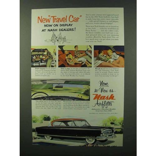 1953 Nash Ambassador Country Club Ad - Travel Car