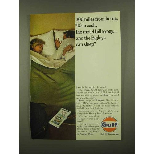 1965 Gulf Oil Ad - 300 Miles From Home