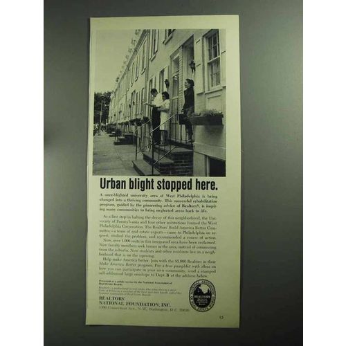 1968 Realtors National Foundation Ad - Urban Blight