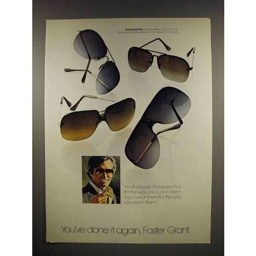 1980 Foster Grant Polarized Plus Sunglasses Ad