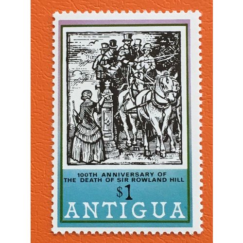 Antigua QEII 1979 Rowland Hill $1 Mail Coach Unmounted Mint NHM SG 605 stamp