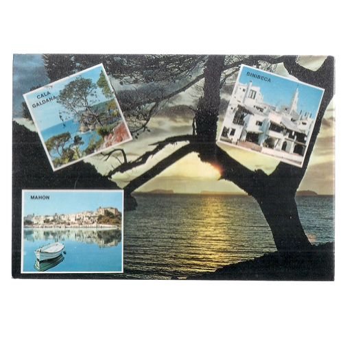 MENORCA, SPAIN used postcard multiview 1980 postmark =