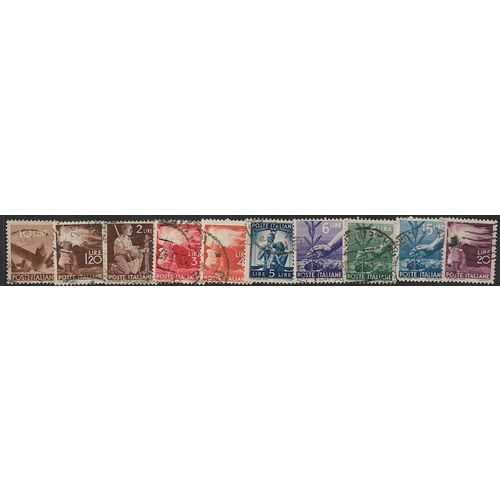 1945/1948 10 different values - fine used (o)