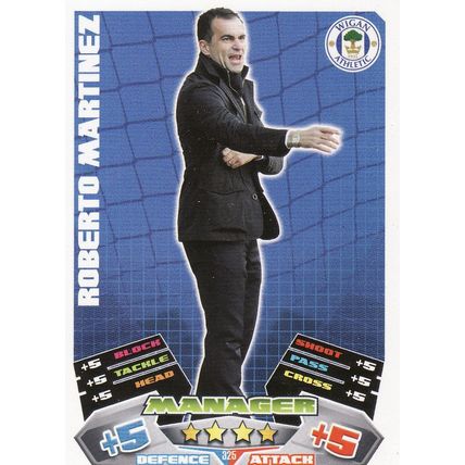 Match Attax 2011/2012 325 Roberto Martinez Wigan Athletic
