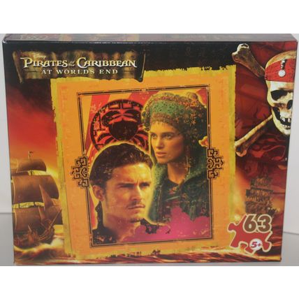 2007 Mega Brands Pirates of the Caribbean World's End 63 Piece Puzzle Sealed