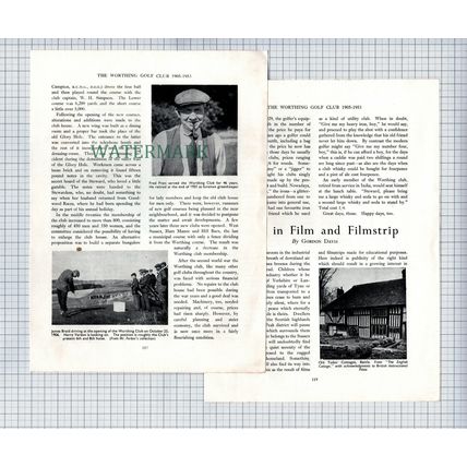 (6776) The Worthing Golf Club Sussex John Forbes Fred Pratt - 1953 Article
