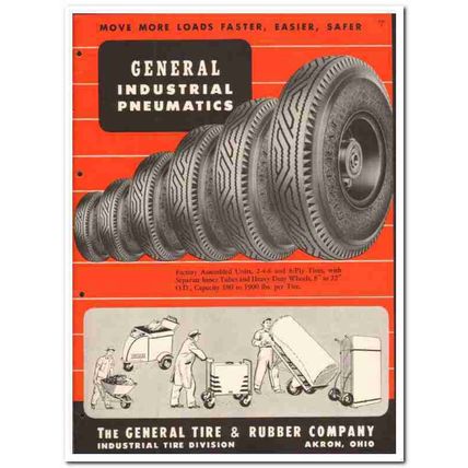 General Tire Rubber Company 1946 vintage catalog industrial pneumatics