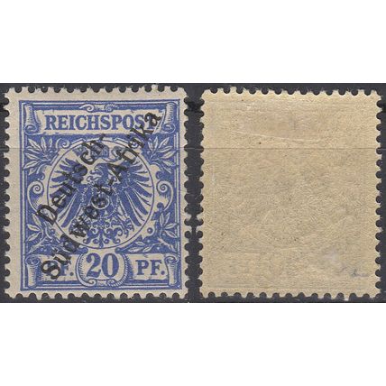 South-West Africa, Germany 1897, 20p issue. Michel #4. MH
