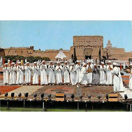 Festival du Marrakech Morocco Postcard 1974 used VGC