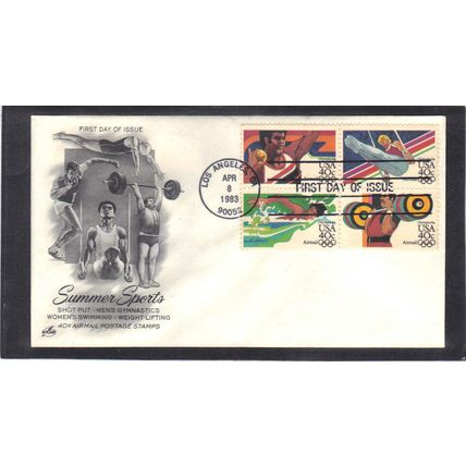 FDC Art Craft C105-C108 40c Olympians (Cachet-U/A) CV00080