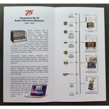 Malaysia RTM 75th Radio Television 2021 Telecommunication Handphone (FDC)
