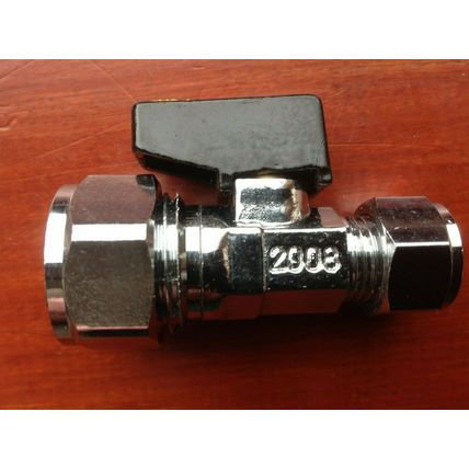5 x 15mm To 8mm Reducer Gas Lever Stop Valves Compression Isolation Tap Shut Off