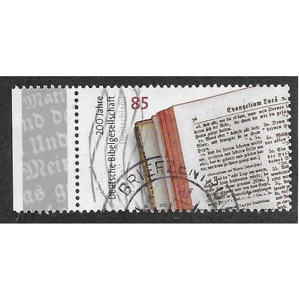 GER 2012 85c 'GERMAN BIBLE SOCIETY' FINE USED (EBID76-162)