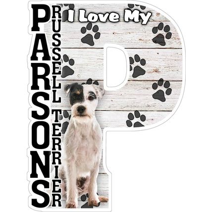 I Love My Parsons Russel Terrier Fridge Magnet