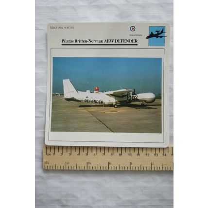 Pilatus B. Norman AEW Defender - GB - Electronic Warfare - Collectors Club Card