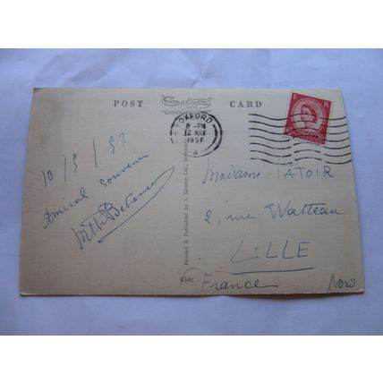 THE HIGH , OXFORD , used vintage postcard by J. Salmon. 1957 pm /
